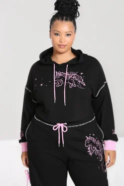 Hell Bunny Star Catcher Hoodie Black Hot