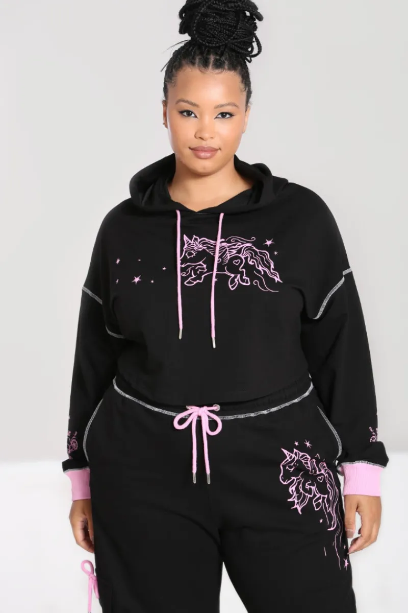 Hell Bunny Star Catcher Hoodie Black Hot