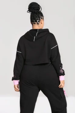 Hell Bunny Star Catcher Hoodie Black Hot