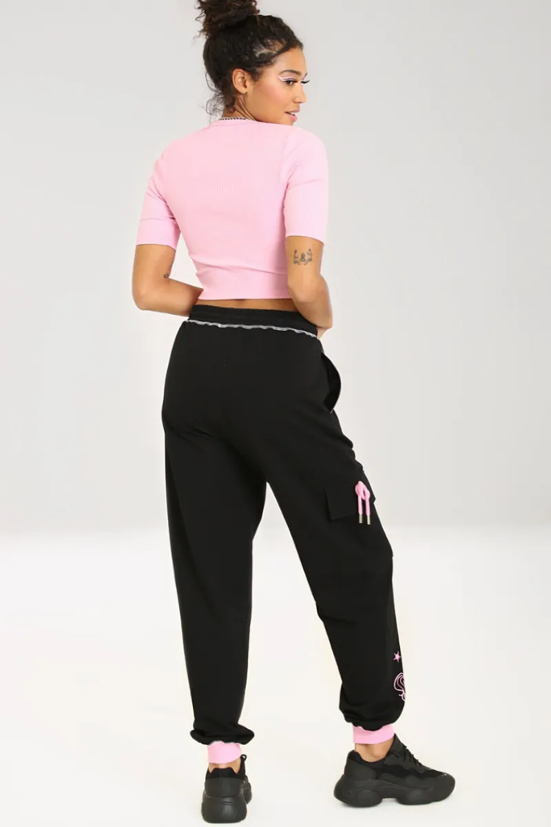 Hell Bunny Star Catcher Joggers Black Best