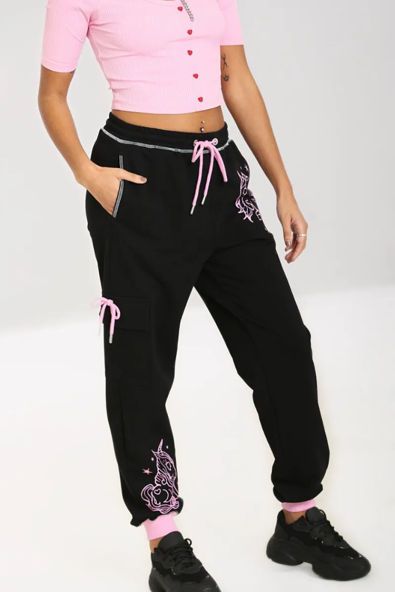 Hell Bunny Star Catcher Joggers Black Best