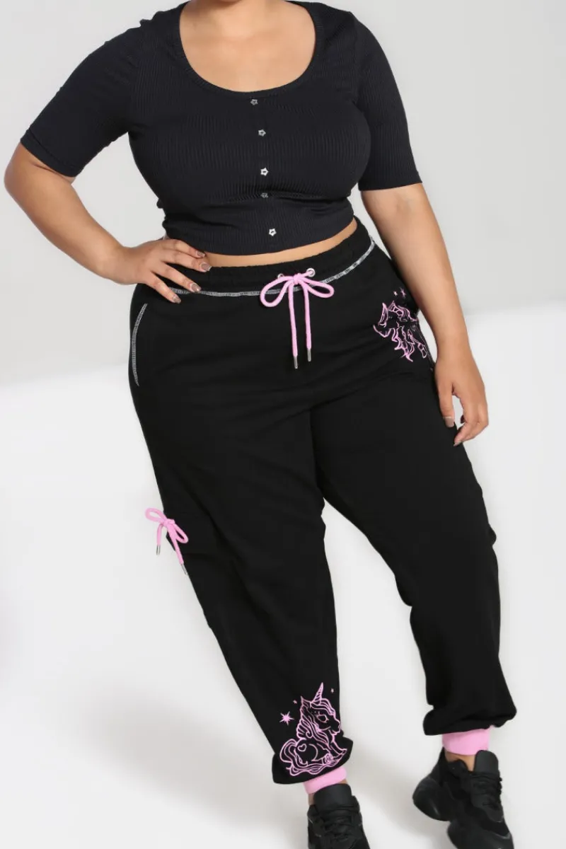 Hell Bunny Star Catcher Joggers Black Best