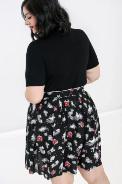 Hell Bunny Star Catcher Mini Skirt Black New