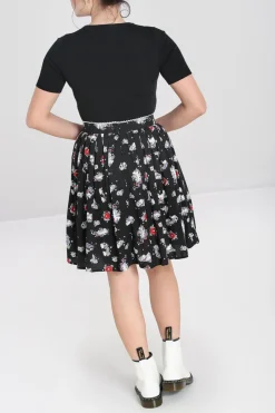 Hell Bunny Star Catcher Mini Skirt Black New