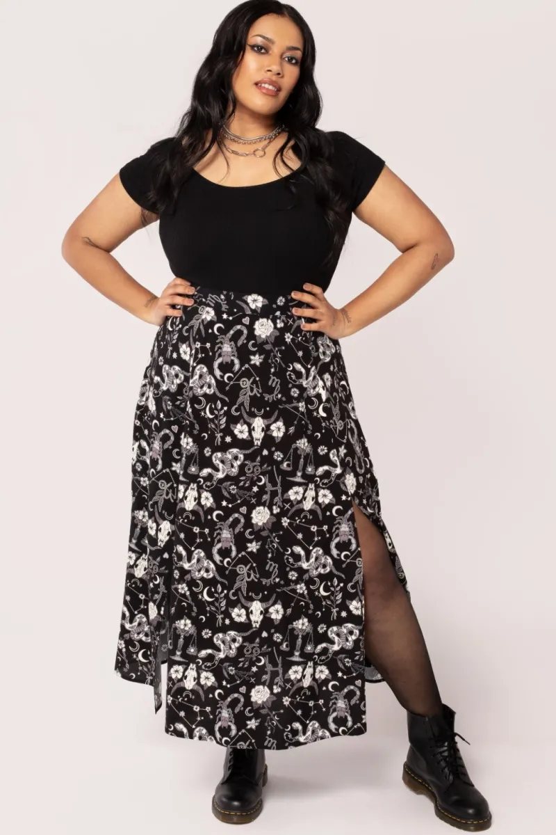 Hell Bunny Star Sign Skirt Black Online