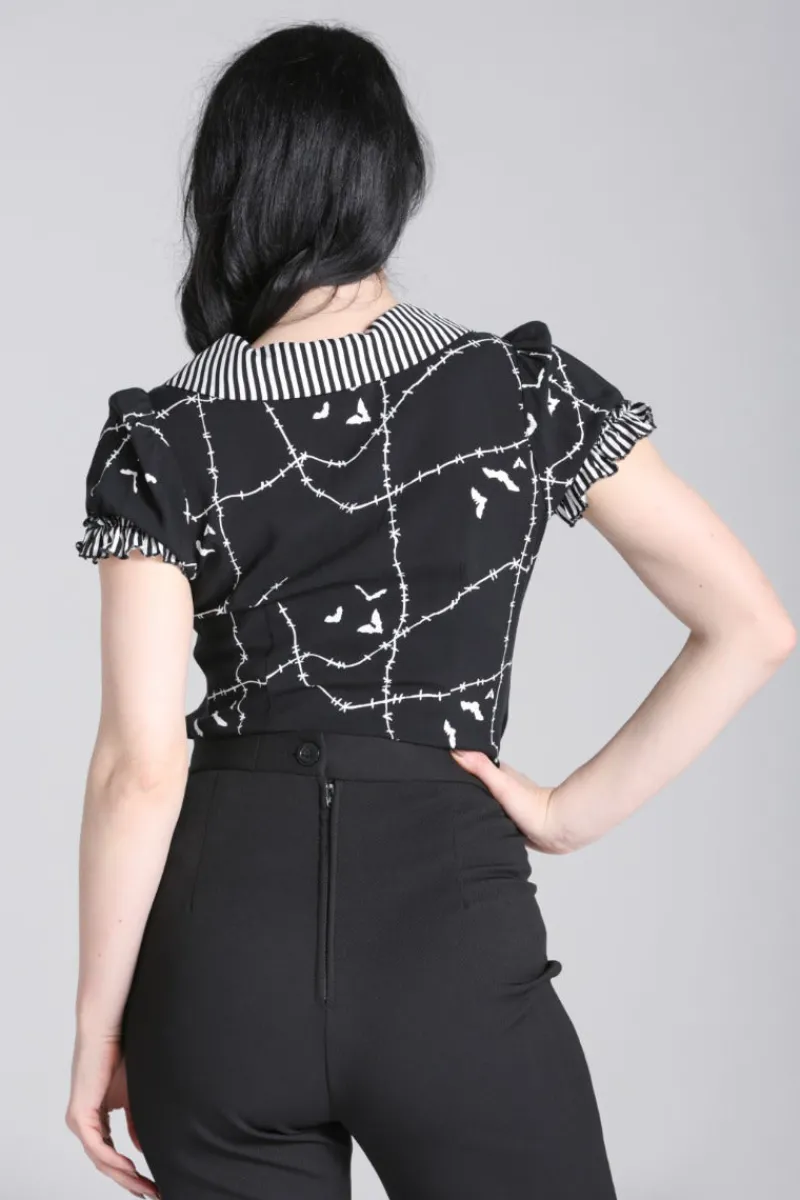 Hell Bunny Stitches Blouse Clearance