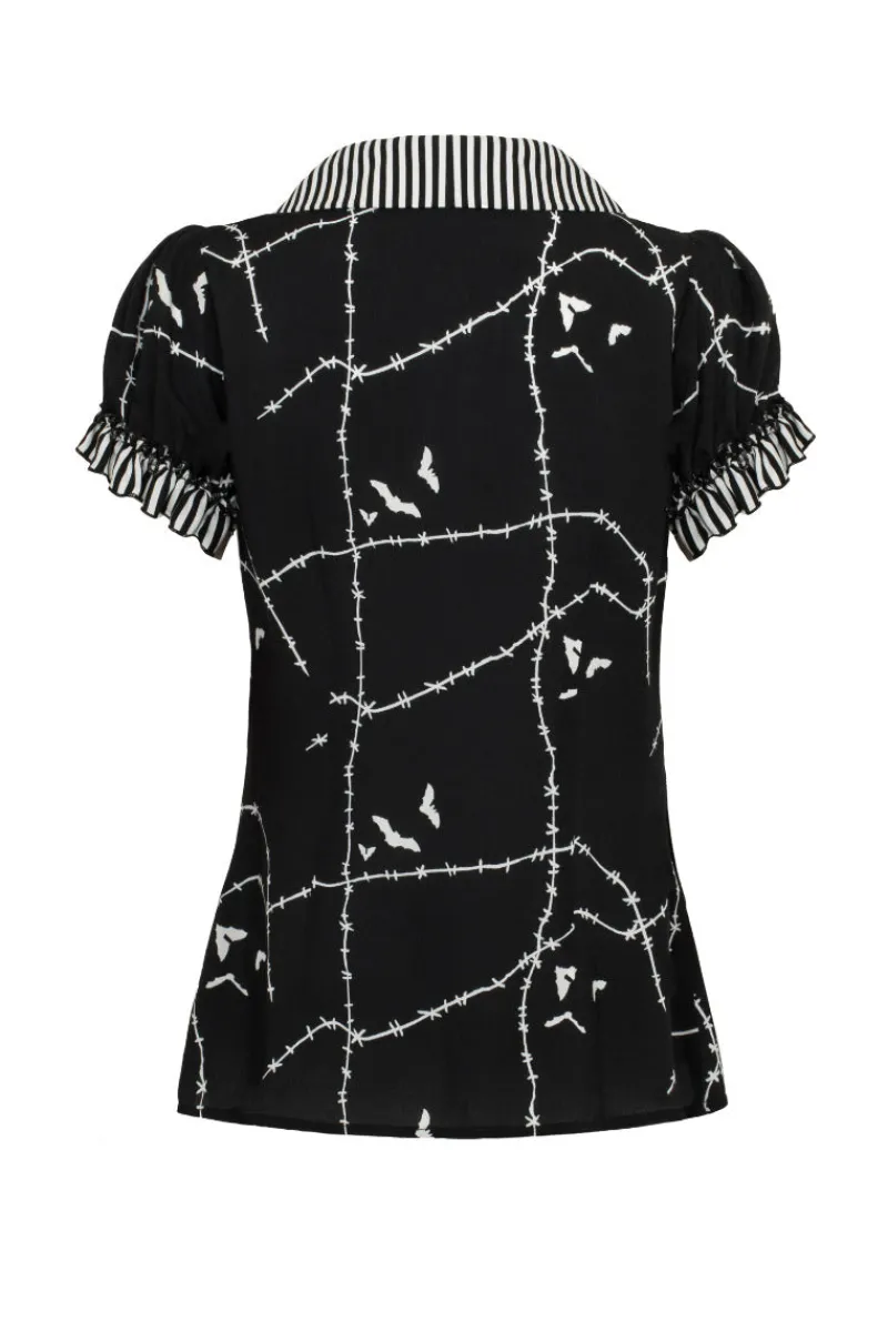 Hell Bunny Stitches Blouse Clearance