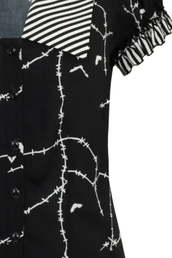 Hell Bunny Stitches Blouse Clearance