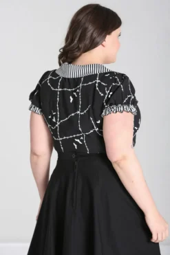 Hell Bunny Stitches Blouse Clearance