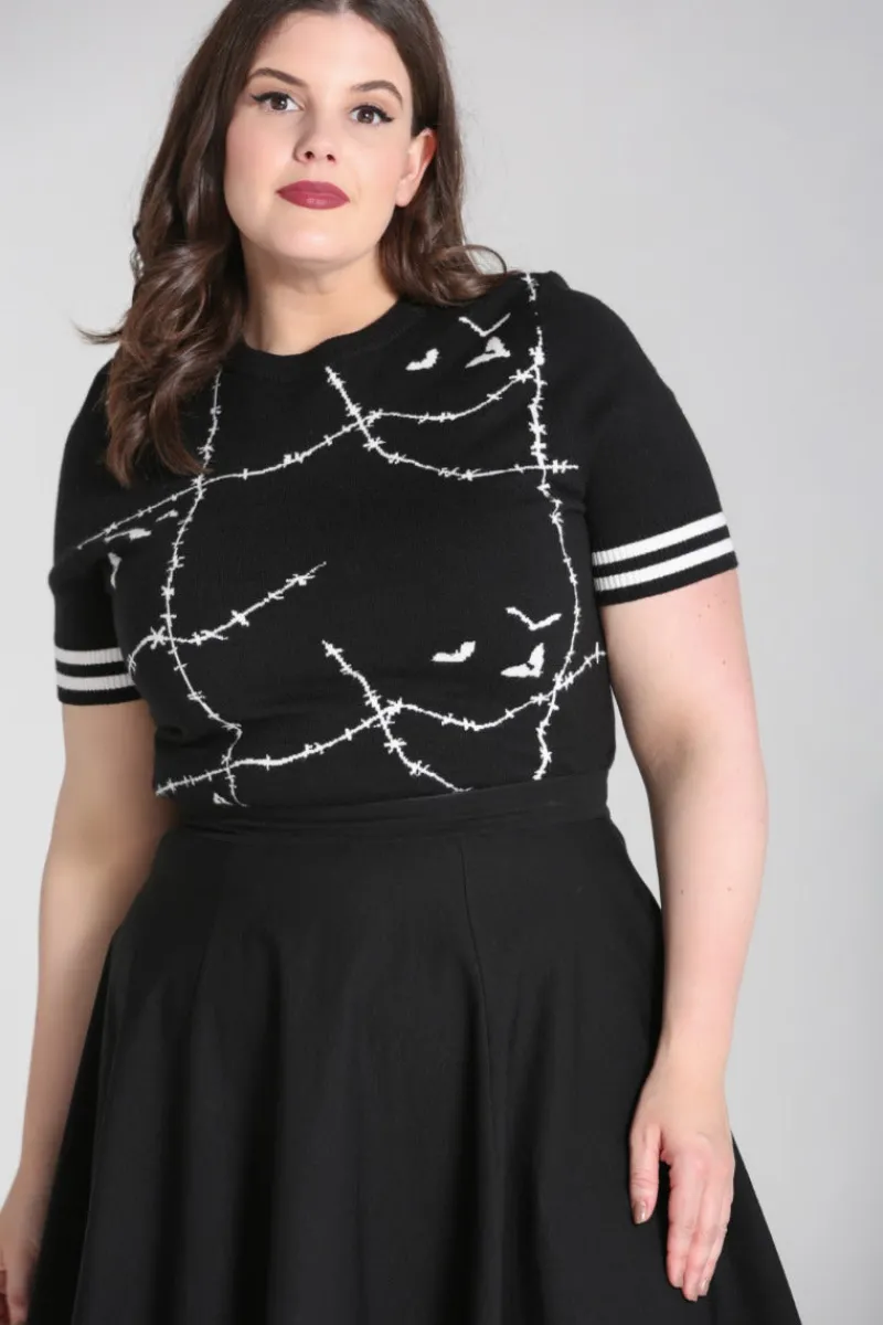 Hell Bunny Stitches Top Clearance