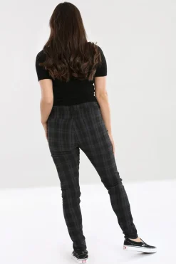 Hell Bunny Storm Skinny Trousers Grey Best