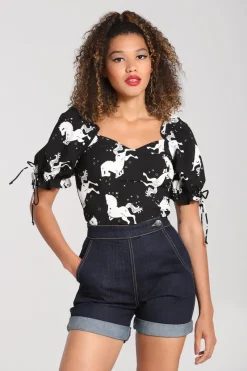 Hell Bunny Sullivan Top Black Best