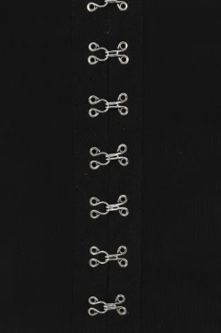 Hell Bunny Tabitha Crop Top Black Sale