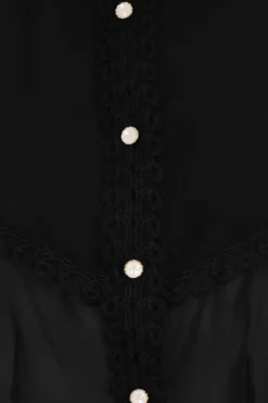 Hell Bunny Taffy Blouse Black Hot