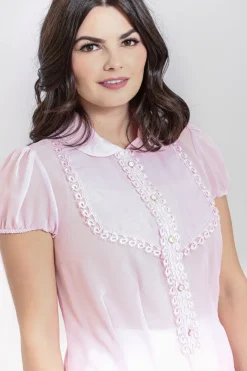 Hell Bunny Taffy Blouse Pink Sale