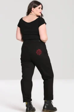 Hell Bunny Tallulah Jeans Black Hot