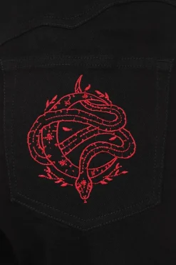 Hell Bunny Tallulah Jeans Black Hot