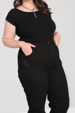 Hell Bunny Tallulah Jeans Black Hot