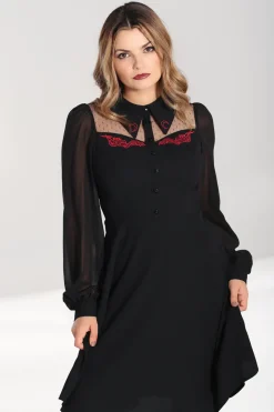 Hell Bunny Tallulah Mid Dress Black Discount