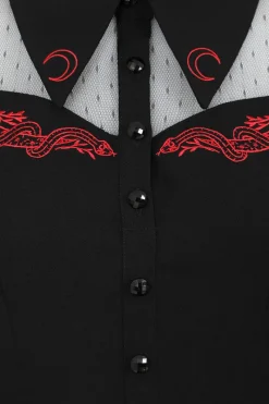 Hell Bunny Tallulah Mid Dress Black Discount