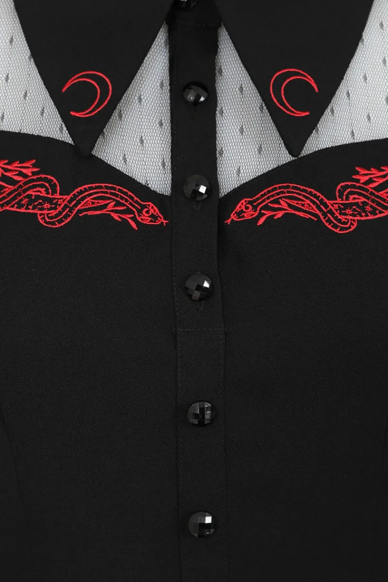 Hell Bunny Tallulah Mid Dress Black Discount