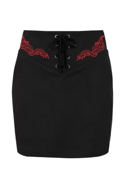 Hell Bunny Tallulah Mini Skirt Black