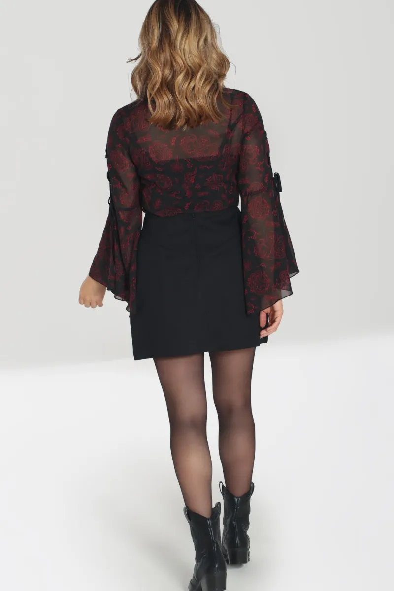 Hell Bunny Tallulah Mini Skirt Black