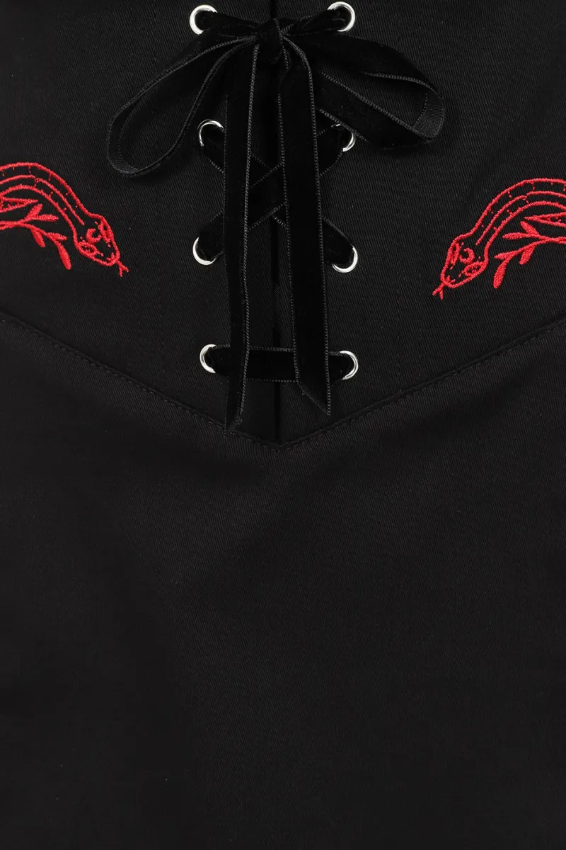 Hell Bunny Tallulah Mini Skirt Black