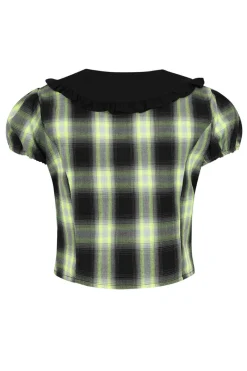 Hell Bunny Tammy Blouse Black Clearance