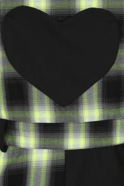 Hell Bunny Tammy Pinafore Dress Black New