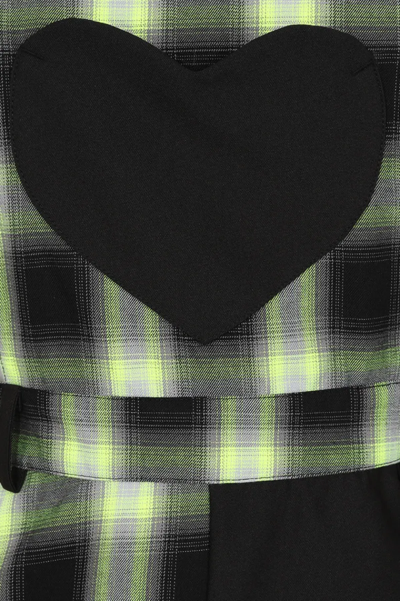 Hell Bunny Tammy Pinafore Dress Black New