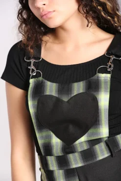 Hell Bunny Tammy Pinafore Dress Black New