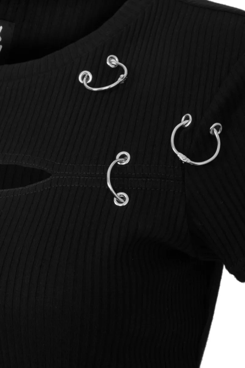 Hell Bunny Taylor Top Black Sale