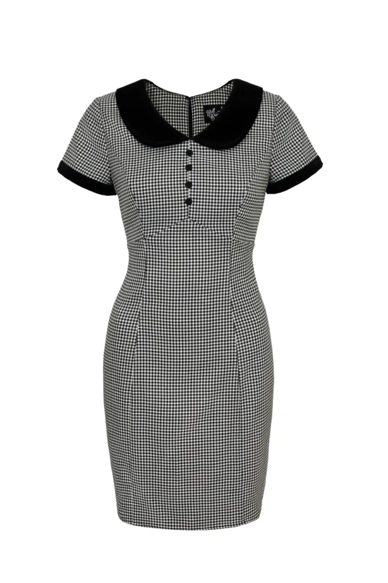 Hell Bunny Teddy Mini Dress Black/White Clearance