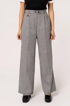 Hell Bunny Teddy Trousers Black/White Outlet