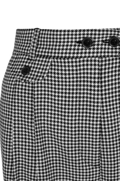 Hell Bunny Teddy Trousers Black/White Outlet