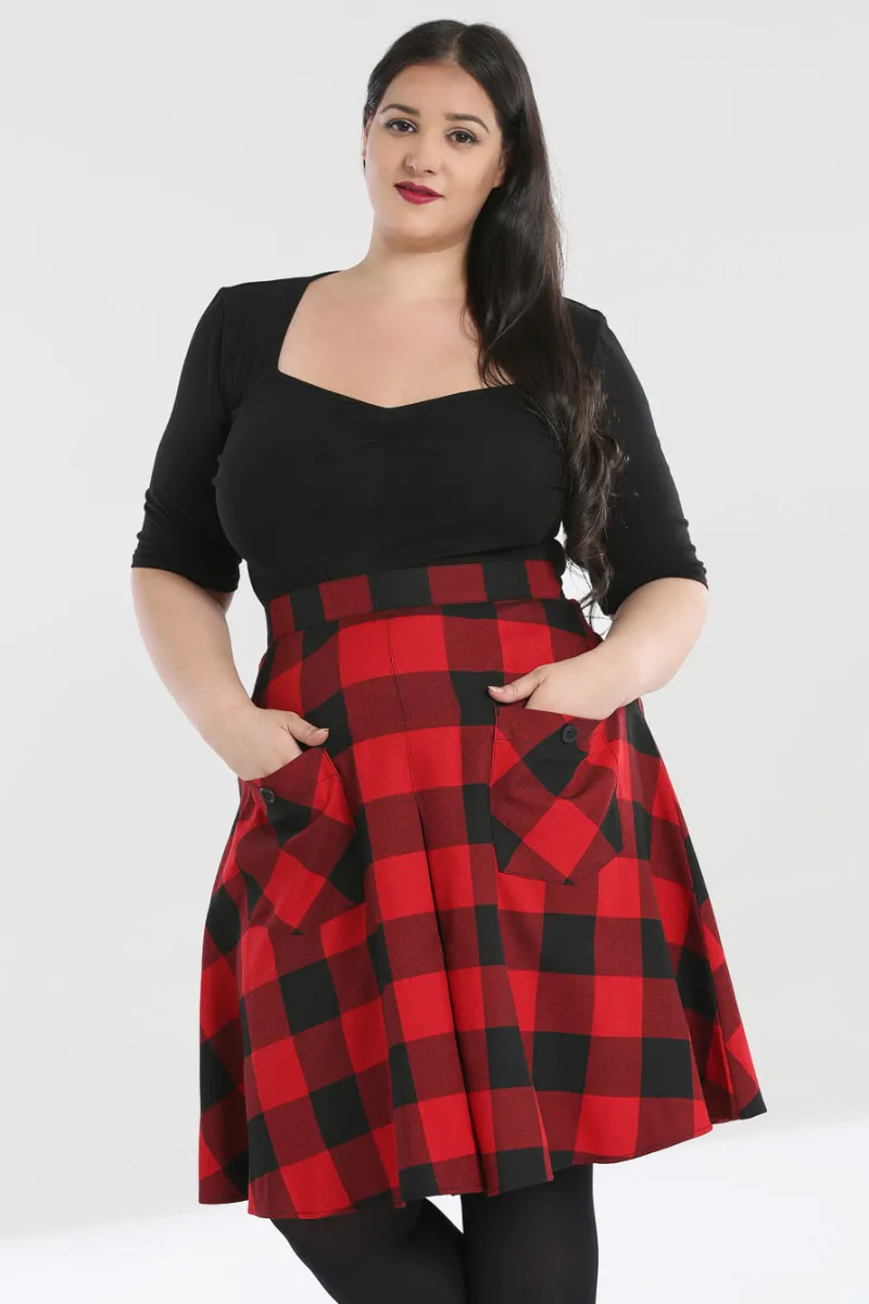 Hell Bunny Teen Spirit Mid Skirt Clearance