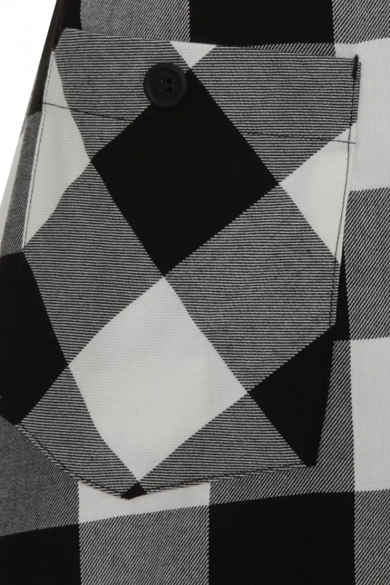 Hell Bunny Teen Spirit Mid Skirt Black-White Online