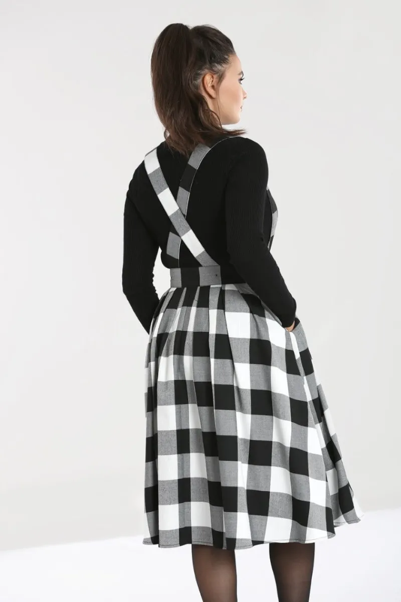 Hell Bunny Teen Spirit Pinafore Skirt Clearance