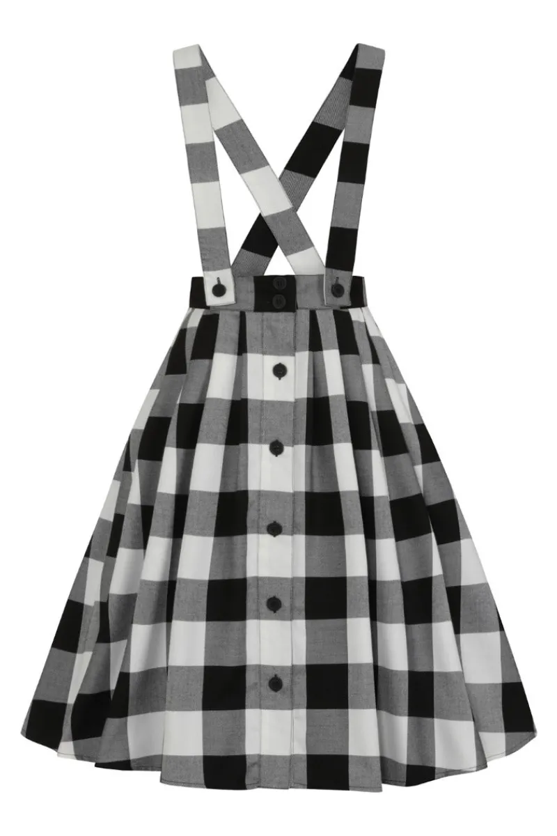 Hell Bunny Teen Spirit Pinafore Skirt Clearance