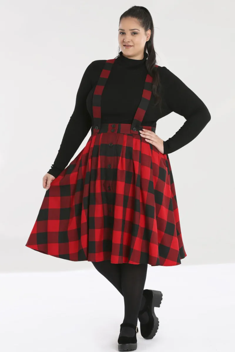 Hell Bunny Teen Spirit Pinafore Skirt Clearance