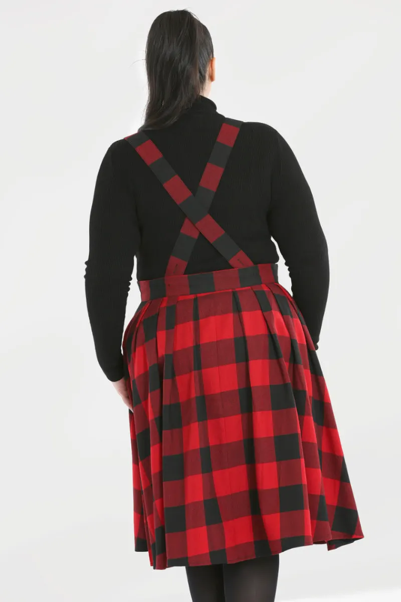 Hell Bunny Teen Spirit Pinafore Skirt Clearance