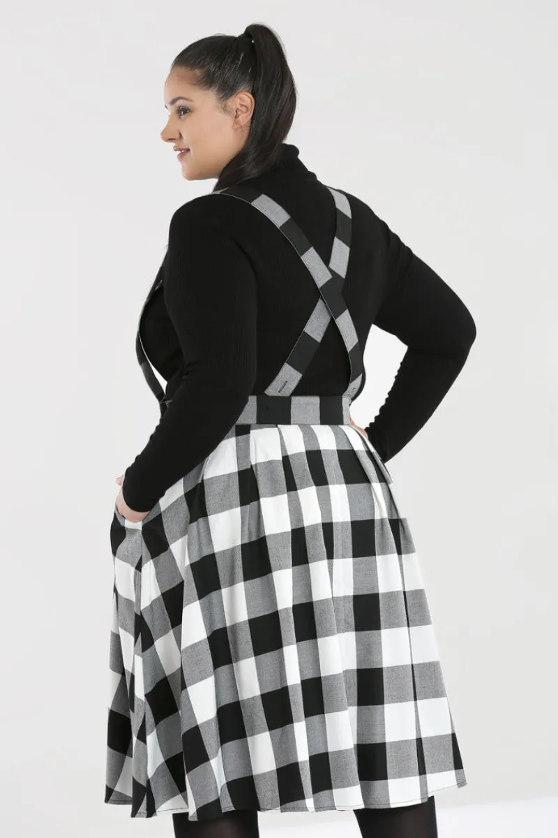 Hell Bunny Teen Spirit Pinafore Skirt Clearance