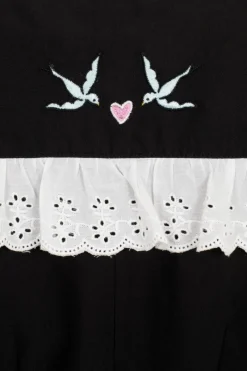 Hell Bunny Tessie Blouse Black Clearance