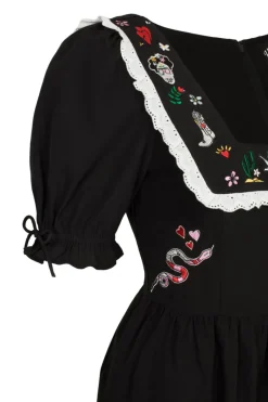 Hell Bunny Tessie Maxi Dress Black Outlet