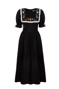 Hell Bunny Tessie Maxi Dress Black Outlet