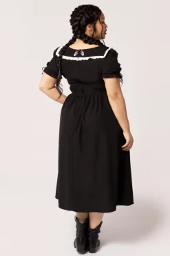 Hell Bunny Tessie Maxi Dress Black Outlet