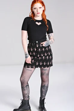 Hell Bunny The Lover Skirt Black Outlet