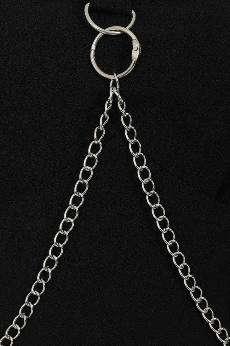 Hell Bunny Tifa Crop Top Black Discount