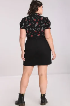 Hell Bunny Tifa Skirt Black Outlet